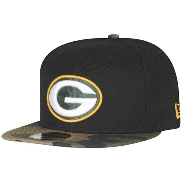 Casquette 9FIFTY - New Era - Green Bay Packers - Svart Camo - One Size - Höst/Vinter svart kamouflage