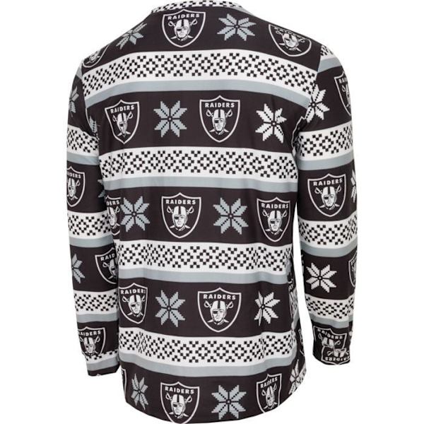 NFL-hold Vinter JULE Pyjamas Sæt skjorte og bukser Las Vegas Raiders M