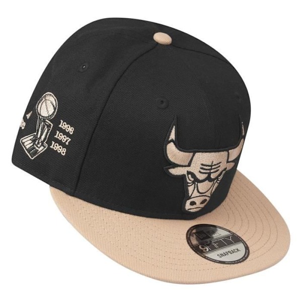 Snapback-keps New Era 9Fifty - CHAMPS Chicago Bulls svart - 100% polyester - Herr Svart