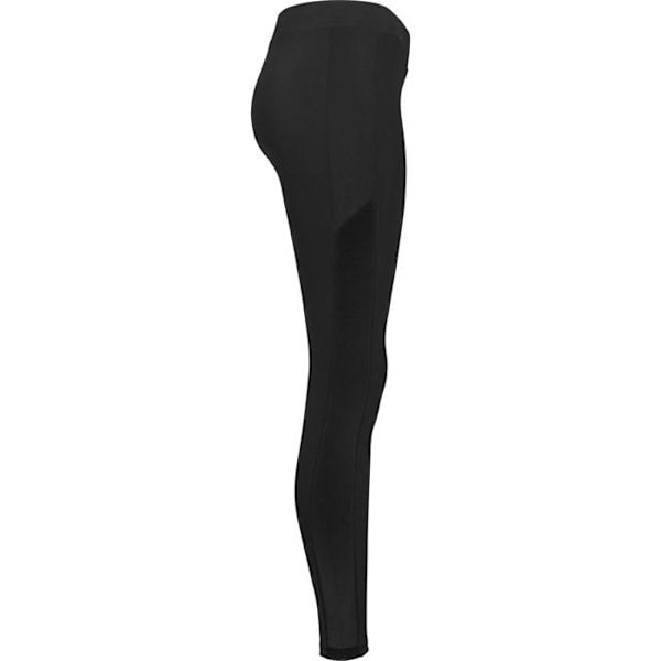 Naisten leggingsit - Urban Classic - Verkkojuova - Musta - Mukavat - Verkko-yksityiskohdat svart M