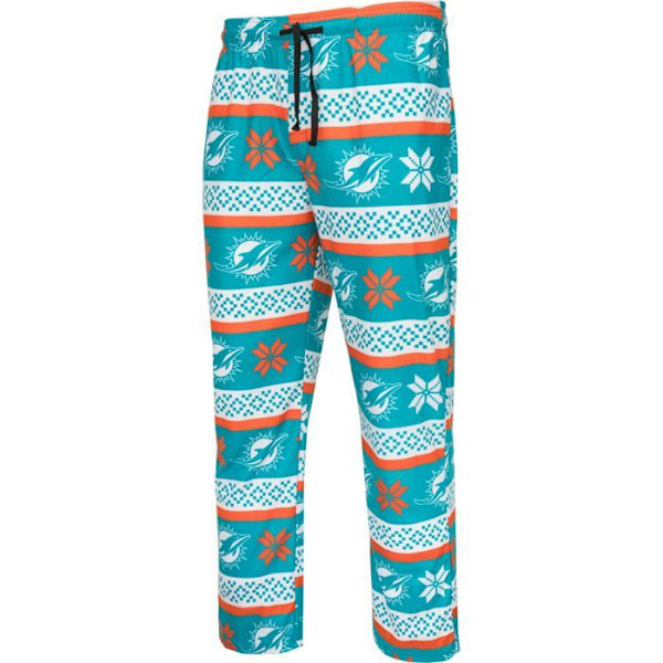 NFL-hold Vinter JULE Pyjamas Sæt skjorte og bukser Miami Dolphins XXL