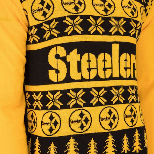 NFL Tiimien Ruma Neule XMAS Joulupaita Pittsburgh Steelers jag