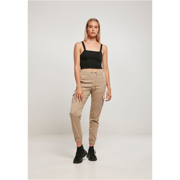 Jogging cargo komfortabel høj talje dame Urban Classics beige XL