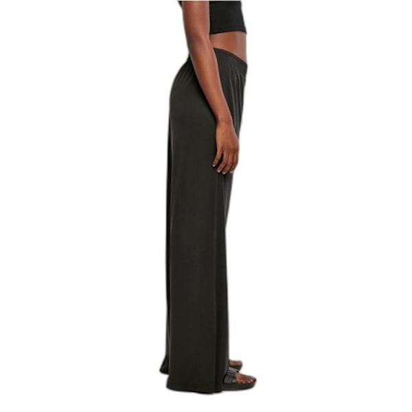 Urban Classics Modal GT - mustat leveät housut naiset - 3XL sort XXXL