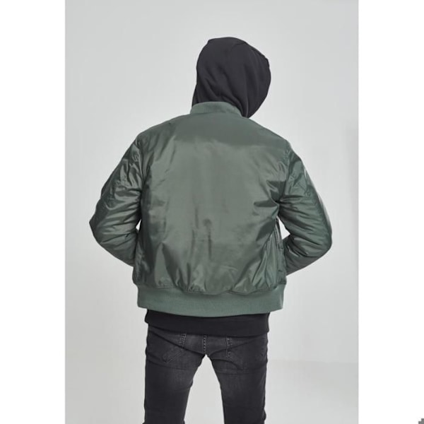 Jakke - Urban Classics - Basic Bomber Jakke - Olive farve - Unisex - Voksen oliv jag