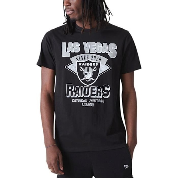 Paita - NEW ERA - WORDMARK Las Vegas Raiders - Lyhythihainen - Mies - Musta Svart M