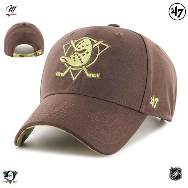 Keps - NHL - Anaheim Ducks - Frog Skin Camo - 100% Bomull - Justerbar Snapback Kamouflage