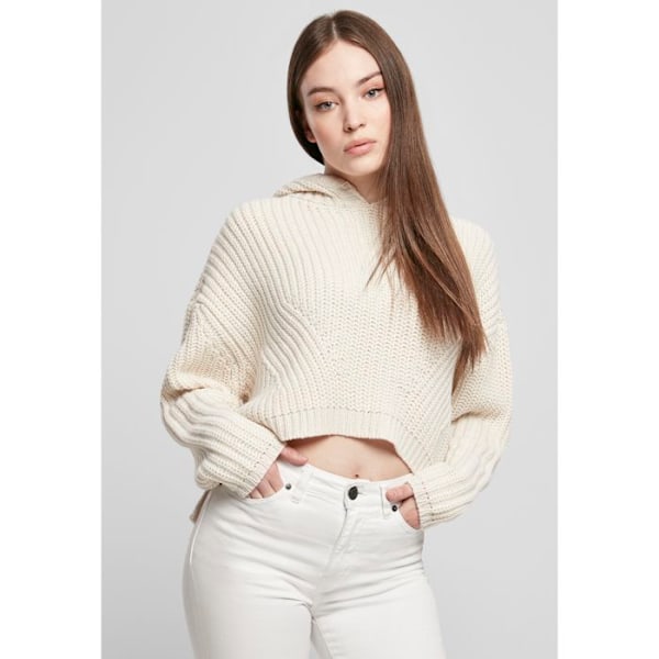 Hoodie - Urban Classics - Oversized - 100% Akryl - Långa ärmar - Dam stora storlekar Vit XXXL