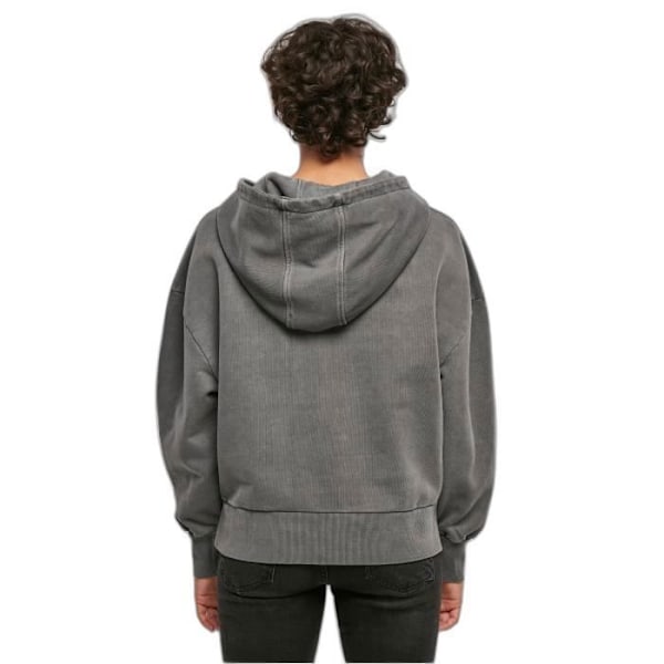 Naisten huppari Urban Classics Heavy Terry Garment Dye - musta - L Svart M
