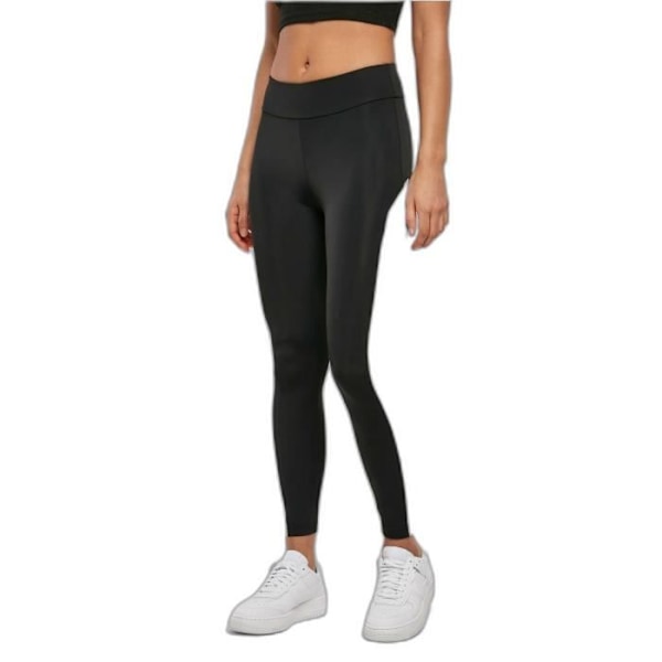 Naiset Legginssit - Urban Classics - Värilohko - Musta/Valkoinen - XS - Hengittävä Sort hvid XS