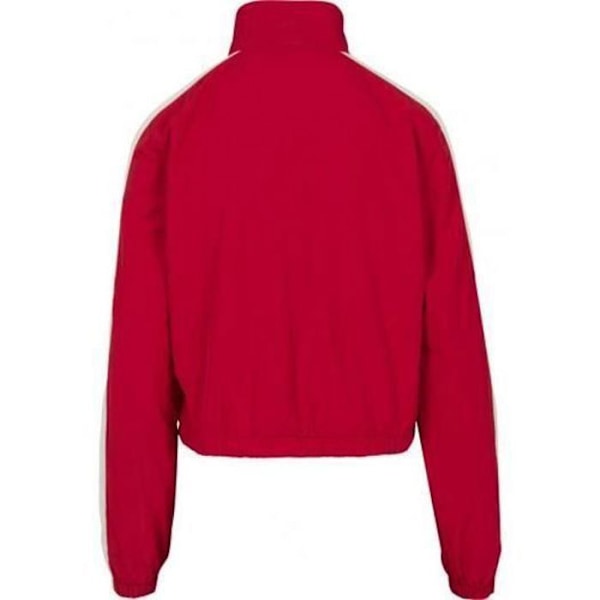 Jakke - Urban Classics - Kort Stribet Crinkle - Rød/Sort - Korte ærmer - Fitness Rød M