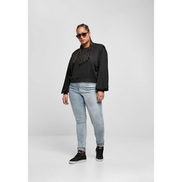 Sweatshirt - Urban Classics - Ded Shoulder - Musta - Pitkät hihat - Pyöreä kaula-aukko svart XXL