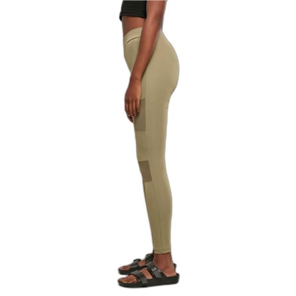 Naisten Urban Classics Tech Mesh -vihreä - L Grön khaki XL