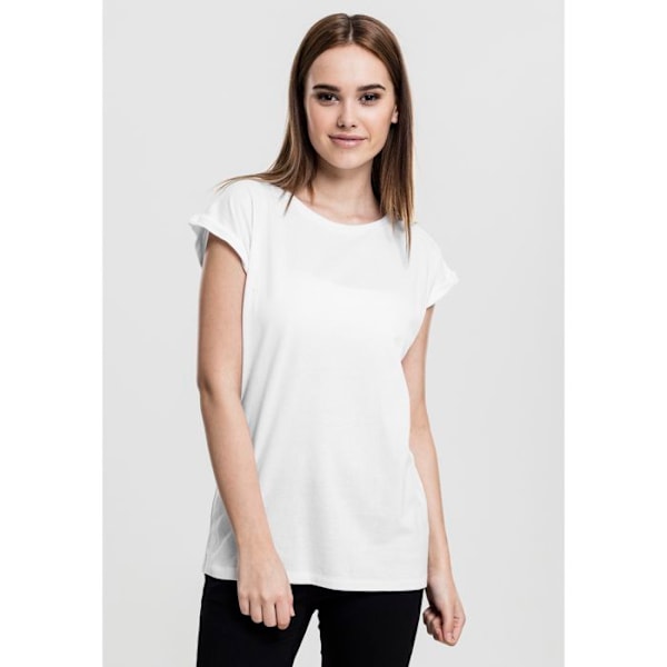 T-shirt dam - Urban Classic - Förlängd - Vit - Långärmad - 100% bomull Vit XS
