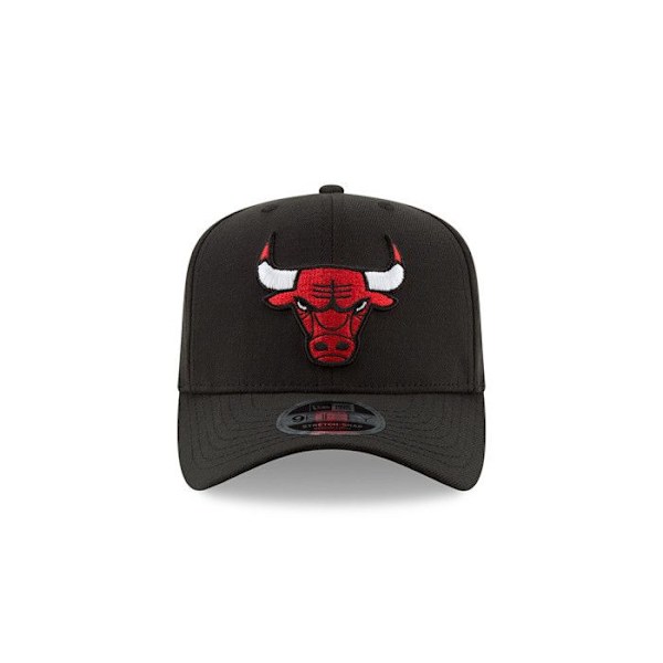 Casquette - New Era - 9Fifty - Chicago Bulls - Sort - Stretch Fit - Snapback Svart M/L