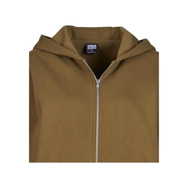 Hættezippertrøje - Urban Classics - Oversize - Brun - Kvinder - Lange ærmer - jag
