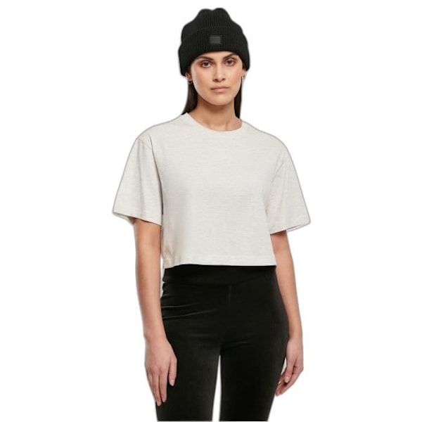 Urban Classics GT överdimensionerad beskuren t-shirt för kvinnor - ljusgrå - 2XL Ljusgrått XXXL