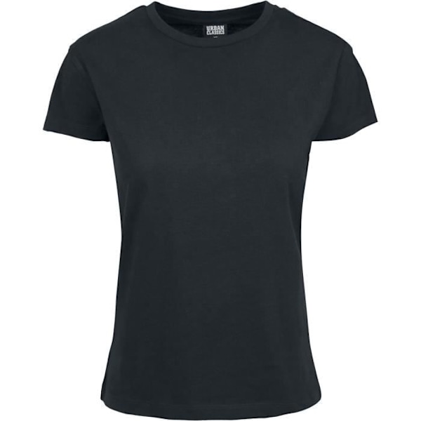 T-shirt Basis Boxe Kvinde - URBAN CLASSICS - Sort - 100% Bomuld - Korte ærmer - Regular Svart M