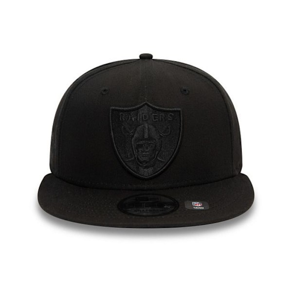 Snapback-keps - New Era - 9FIFTY - Las Vegas Raiders - Monokrom - 100% Bomull svart M/L