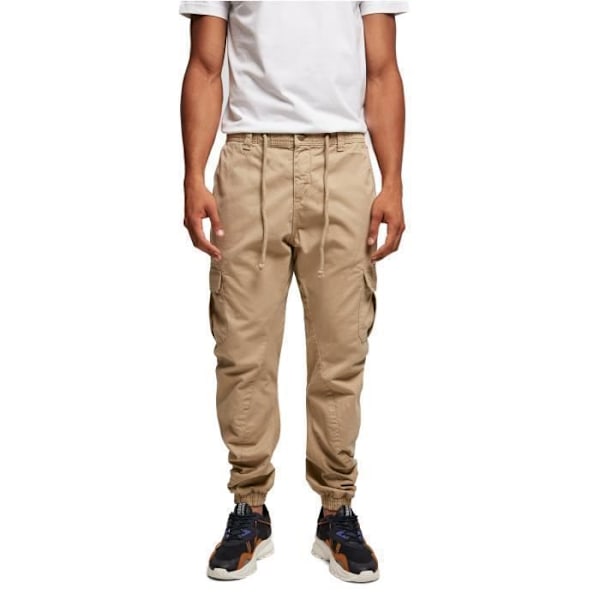 Cargo joggingbyxor - Urban Classics - beige - Herr - L Beige jag