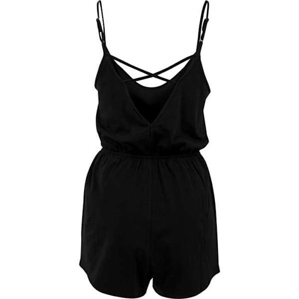 Kvinde jumpsuit - URBAN CLASSICS - Kort spaghetti - Sort - Behagelig - Store størrelser svart XXXXXL