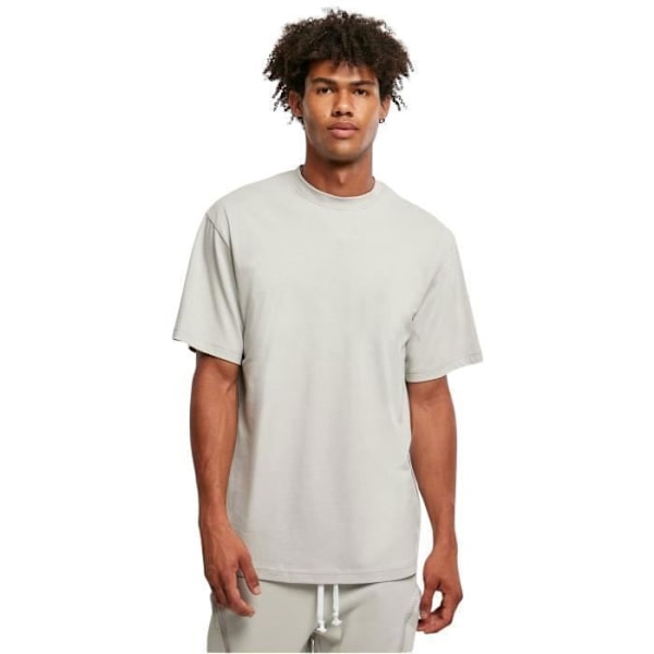 T-shirt - URBAN CLASSICS - Tall - Ljusgrå - 100% bomull - Kortärmad Ljusgrått XL
