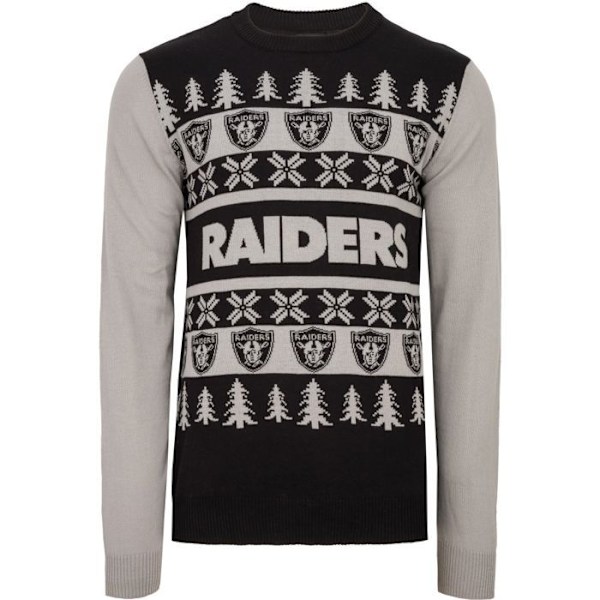 NFL Lags Ugly Sweater XMAS Tröja i stickat Las Vegas Raiders jag