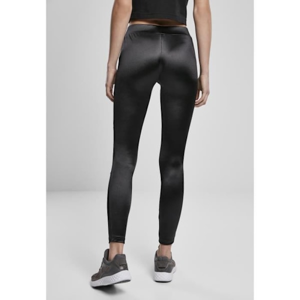 Naisten leggingit - Urban Classics - Kiiltävä Tech Mesh - Musta - Kuntoilu - Vedenpitävä sort XS