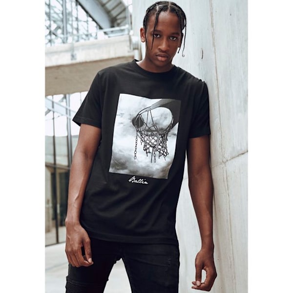 T-shirt - Mister Tee - ballin 2.0 - Sort - Bombardement - Korte ærmer svart XS