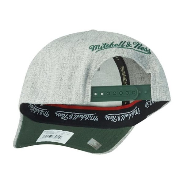 Casquette M&N Stretch Snapback GROUND 2.0 Milwaukee Bucks - MITCHELL & NESS - Herr - Vit heather ljung