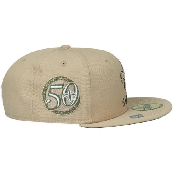 New Era 59Fifty Fitted Cap ÅRSJUBLIEUM NFL Team beige gevär New Orleans Saints 7