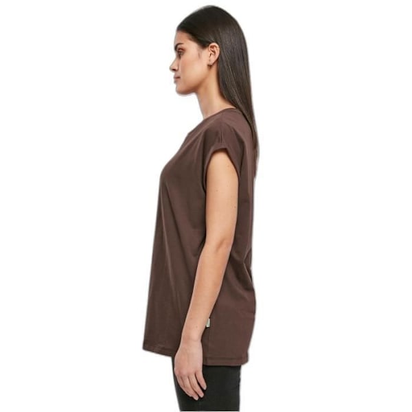 T-shirt med forlænget skulder til kvinder Urban Classics Organic GT - brun - 2XL kastanj XXXL