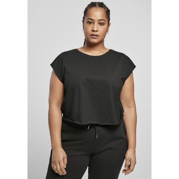 T-paita naisille Urban Classics orgaaninen lyhyt - musta - L musta XL