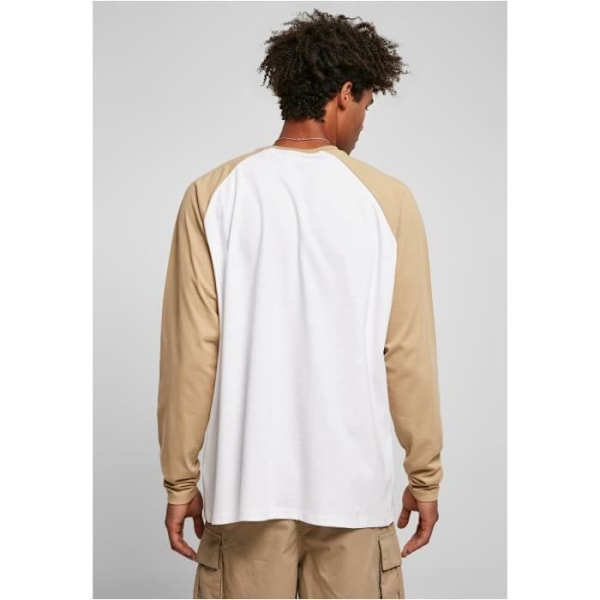 Pitkähihainen t-paita - Urban Classics - Oversized GT - 100% luomupuuvillaa - Valkoinen/beige - 5XL Vit/beige XXXXL