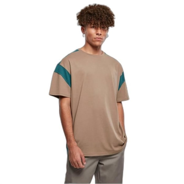 T-paita Urban Classics Active - khaki/ammiriini - M Kaki/ankblå M