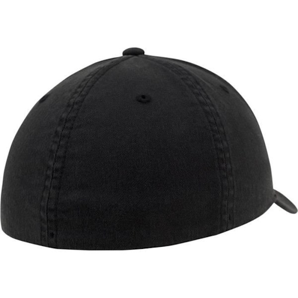 Lippalakki - Flexfit - Pestävä lippalakki - Musta - 98% puuvillaa - Urheilullinen muoto sort S / M