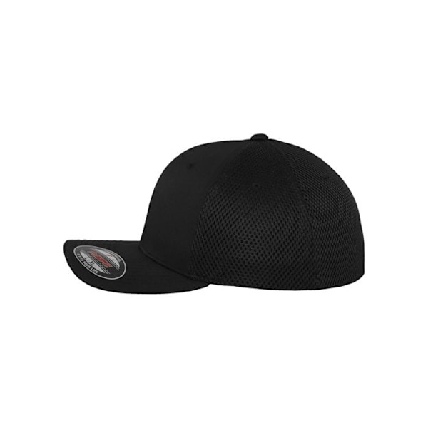 Baseboll keps - Flexfit - Tactel Meh - Svart - Comfortfit - Vår/Sommar svart S / M