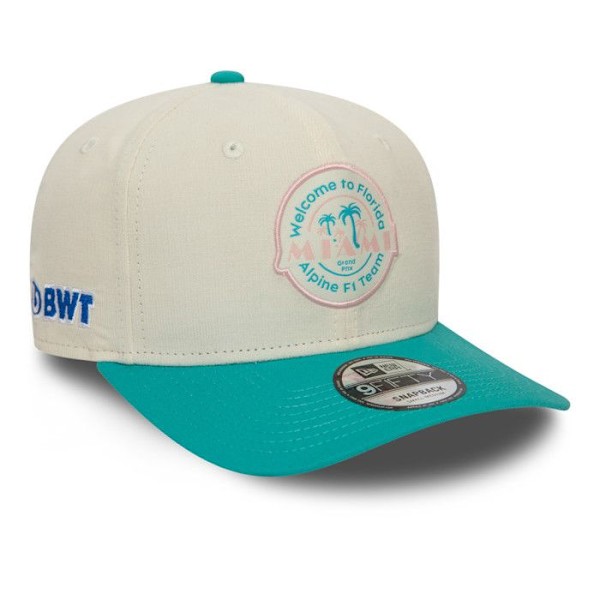 Keps - New Era - Alpine F1 - Special Edition Miami GP - Vit - Grön - Bomull Vitt, grönt M/L