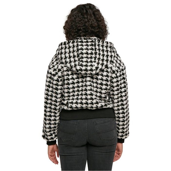 Oversize fleecejakke til kvinder Urban Classics AOP GT - sort - 2XL Svart XXXXXL