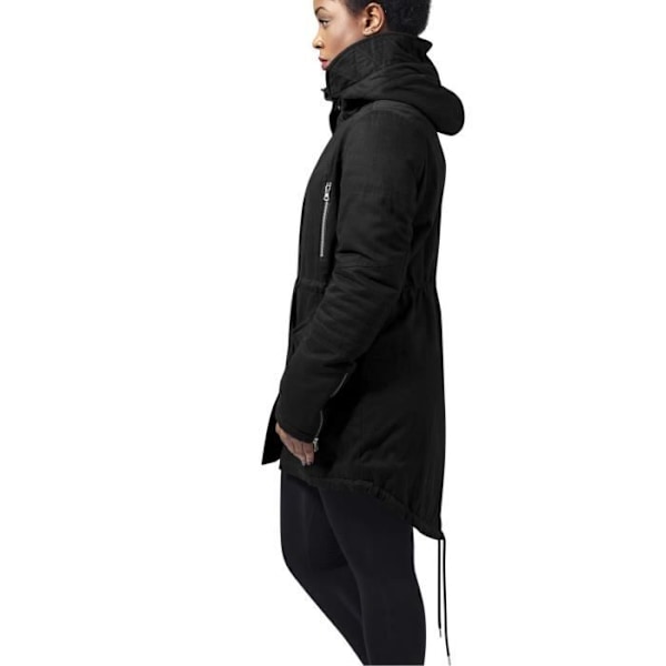 Urban Classics Naisten - SHERPA PARKA musta sort M
