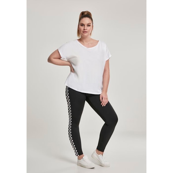 Naisten leggings - Urban Classic - Musta - Stretch-trikoo - Täydellinen istuvuus - Urheilullinen svart/vit/svart XS