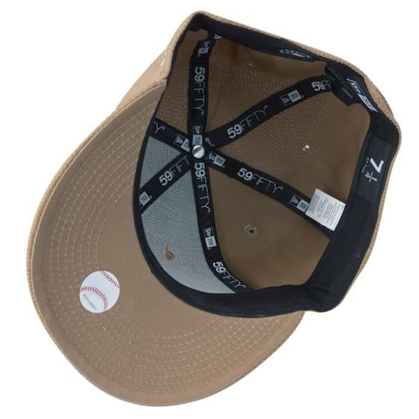 Casquette New Era 59Fifty - DIAMOND New York Yankees khaki - Platt skärm och stängd baksida Kaki 7