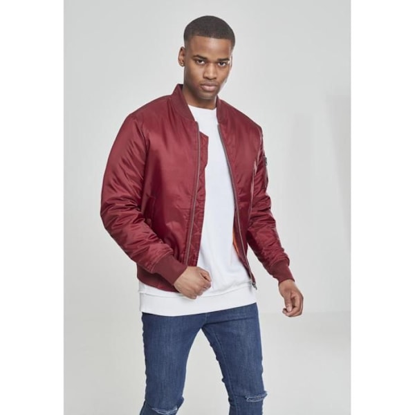 Jakke - Urban Classic - Basic Bomber - Sort - Unisex - Store størrelser sort XXXXXL