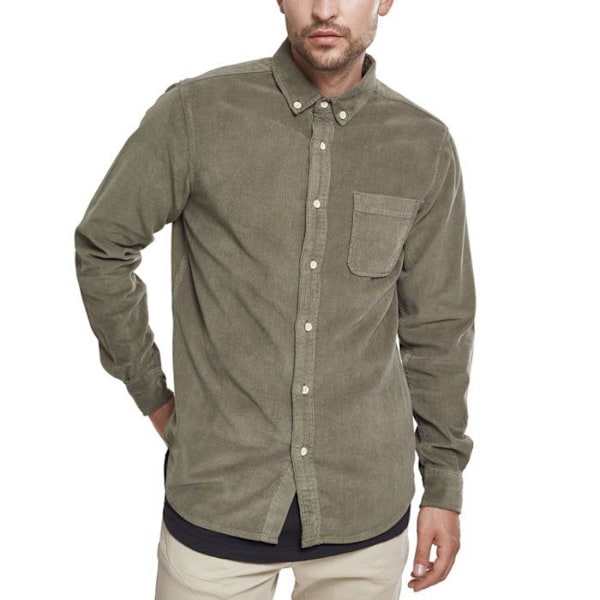 Urban Classics - Corduroy Paita Oliv XXL