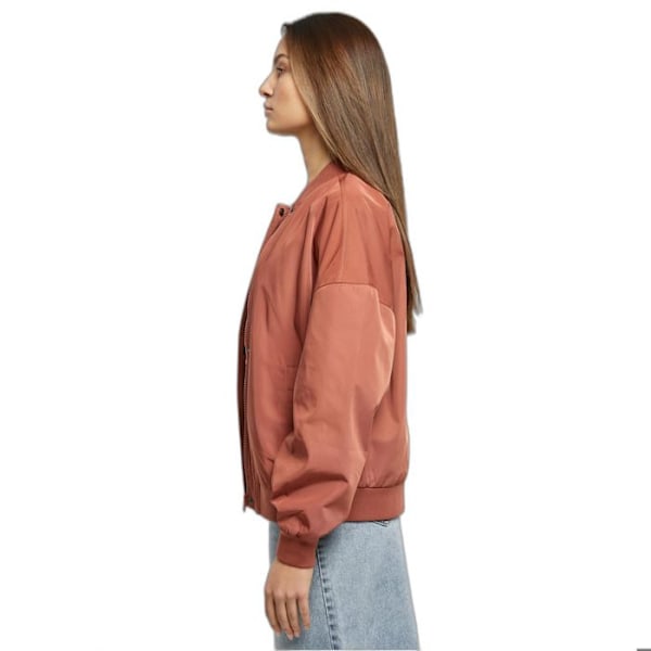 Blouson oversize dame - Urban Classics - Terracotta - Genanvendt polyester - Taffetasfor - 2 lommer terrakotta XXXL