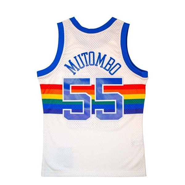 Baskettröja - Denver Nuggets - Dikembe Mutombo - 1991 - Herr - Andningsbar off-white M