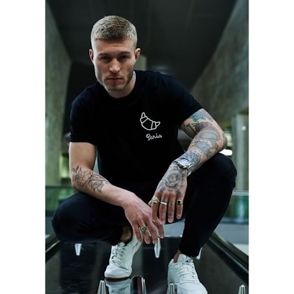 T-shirt - Mister Tee - pari - 100% bomuld - Korte ærmer - Rund hals sort M