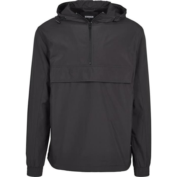 Vindsjakke - Urban Classics - BASIC Pull-Over - Sort - Mesh-foring - Elastisk i kanten sort XXXXL