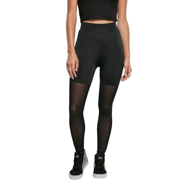 Høj talje leggings til kvinder Urban Classics Tech Mesh Sort S