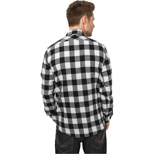 Urban Classics - A Carreaux FLANELL Skjorte sort / - M